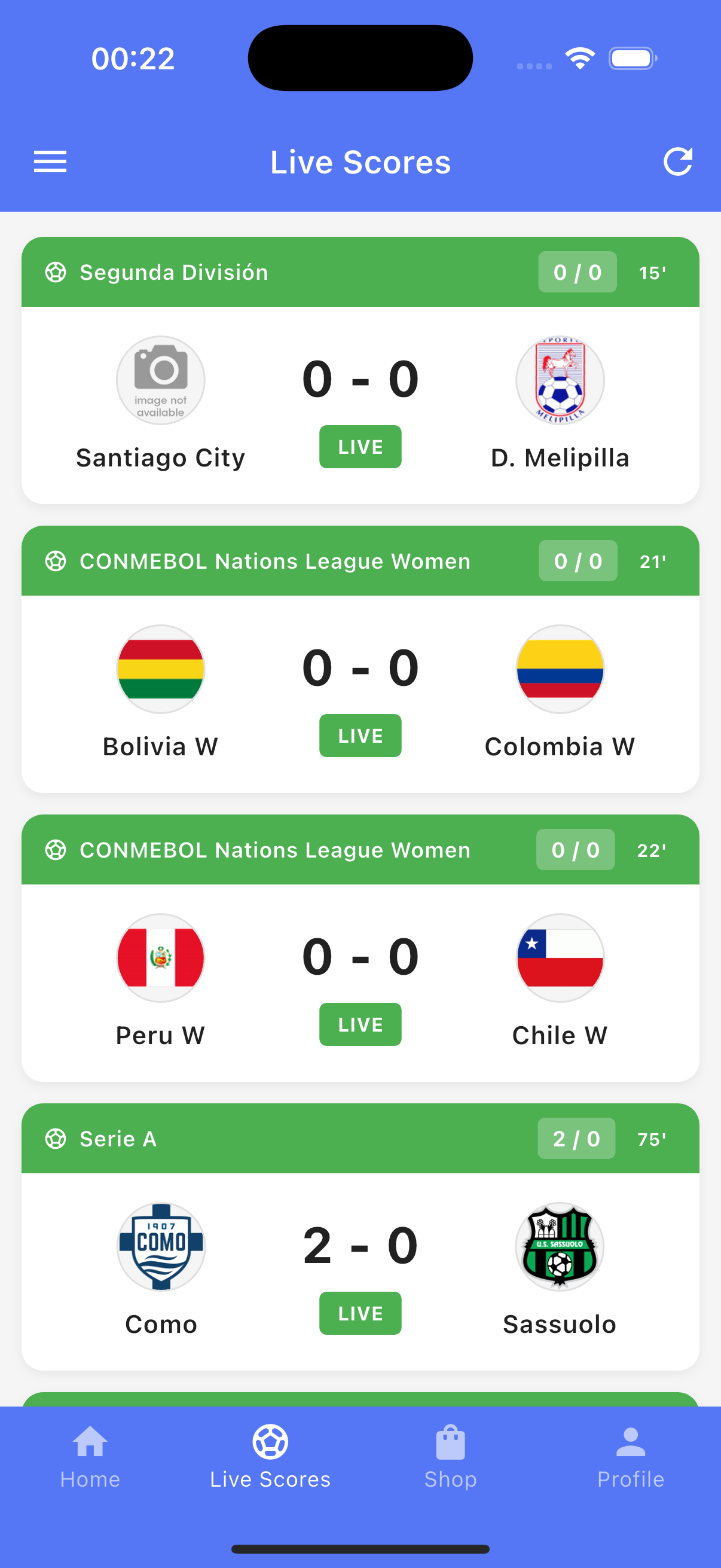 Live Scores